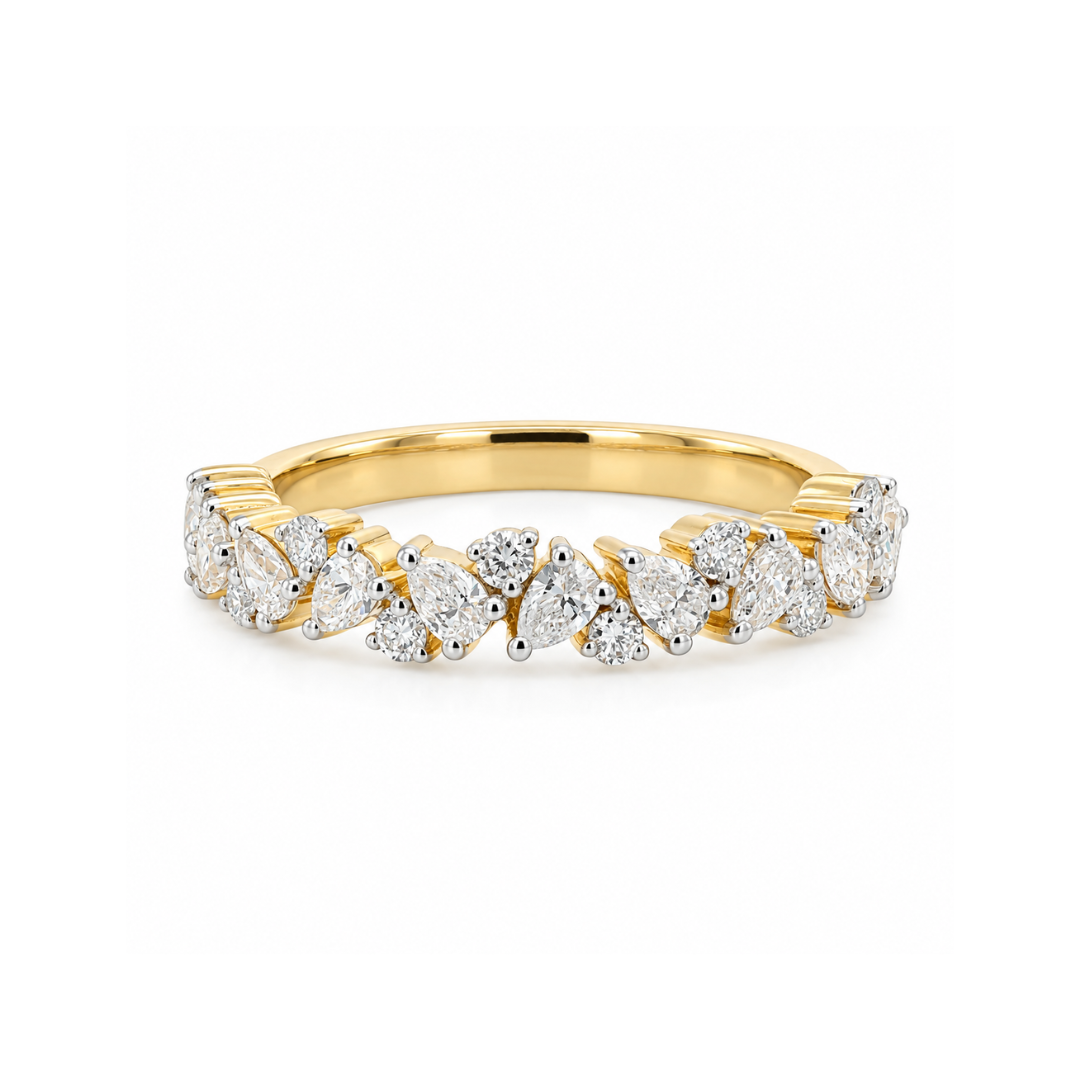14K Yellow And White Gold 1.32 CTW Lab Grown Diamond Woman's Ring