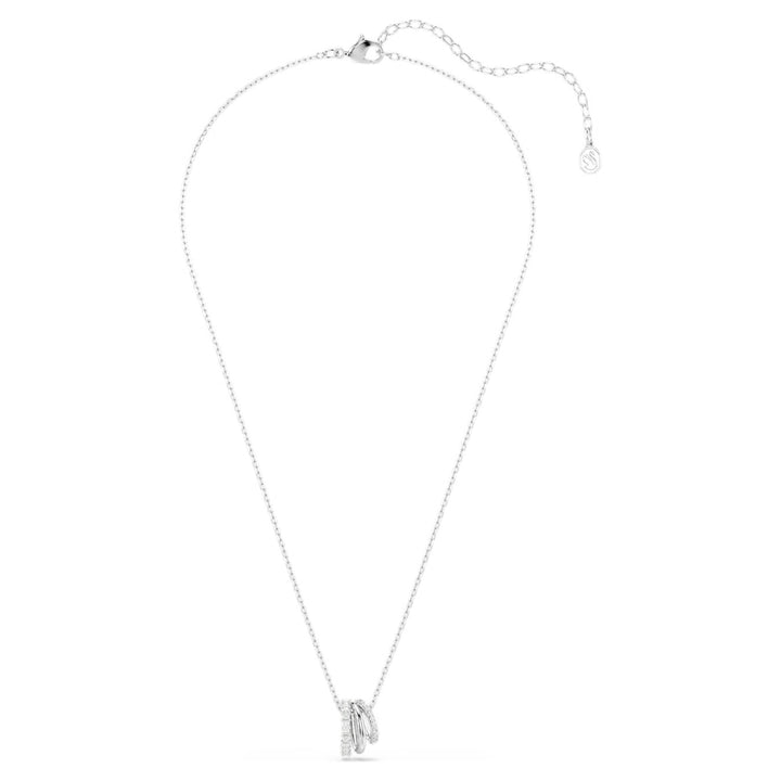 Swarovski Hyperbola Rhodium Plated Necklace With Clear Crystals 5737064