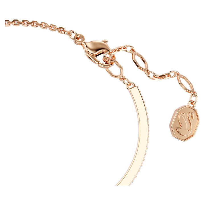 Swarovski Symbolica Rose Gold-Tone Plated  Horseshoe  Bangle With Clear Crystals 5741461