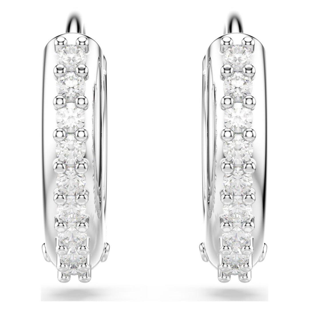 Swarovski Matrix Rhodium Plated Earrings With Clear Zirconia's 5701600
