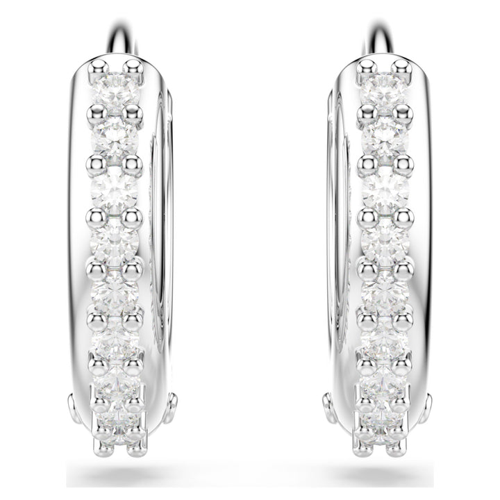 Swarovski Matrix Rhodium Plated Earrings With Clear Zirconia's 5701600