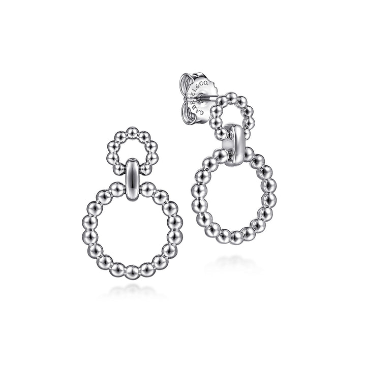 Sterling Silver Gabriel & Co. Circular Drop Earrings