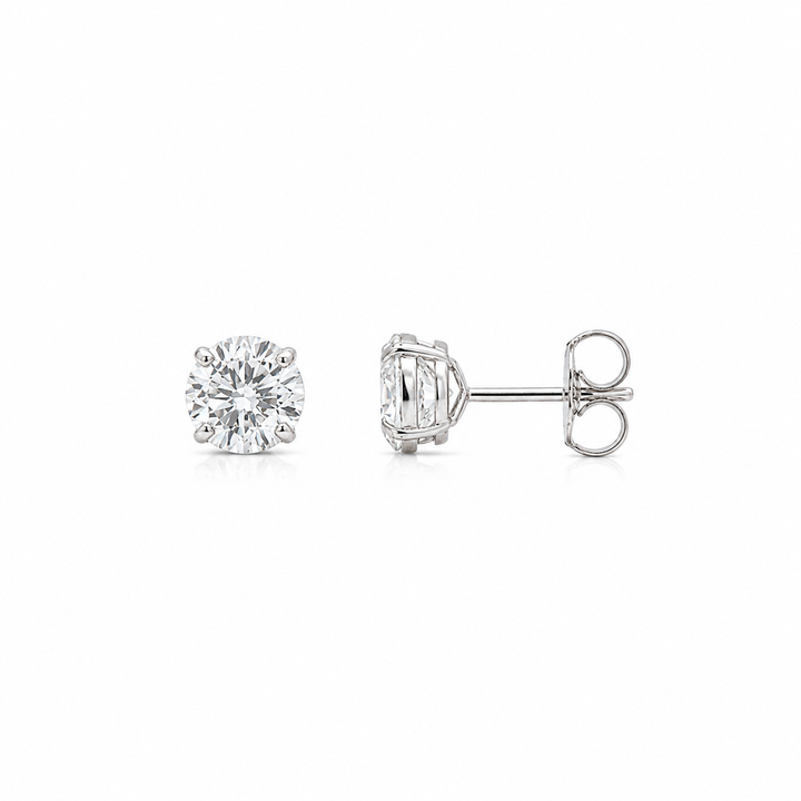 14K White Gold 2.00 CTW Lab Grown Diamond Stud Earrings