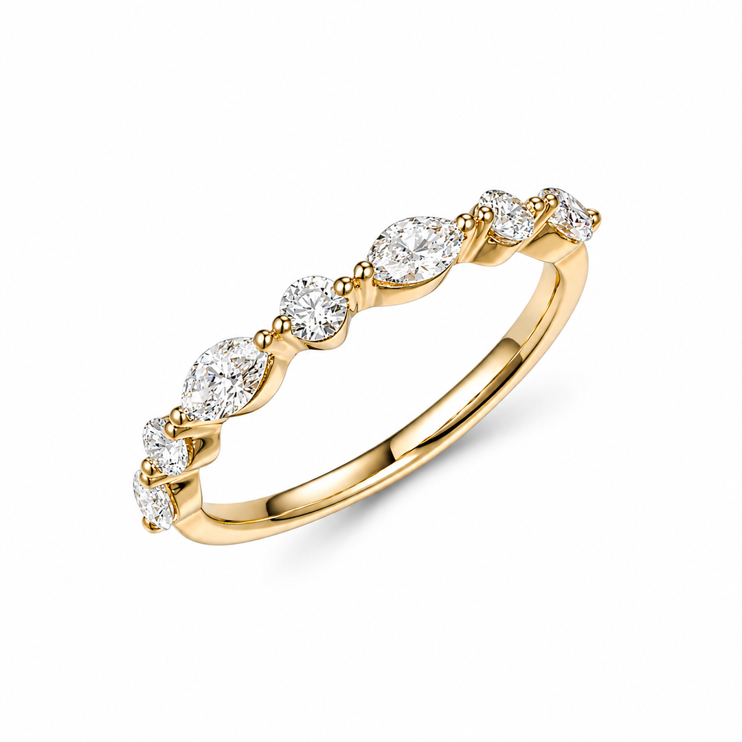 14K Yellow Gold 0.61 CTW Diamond Woman's Ring