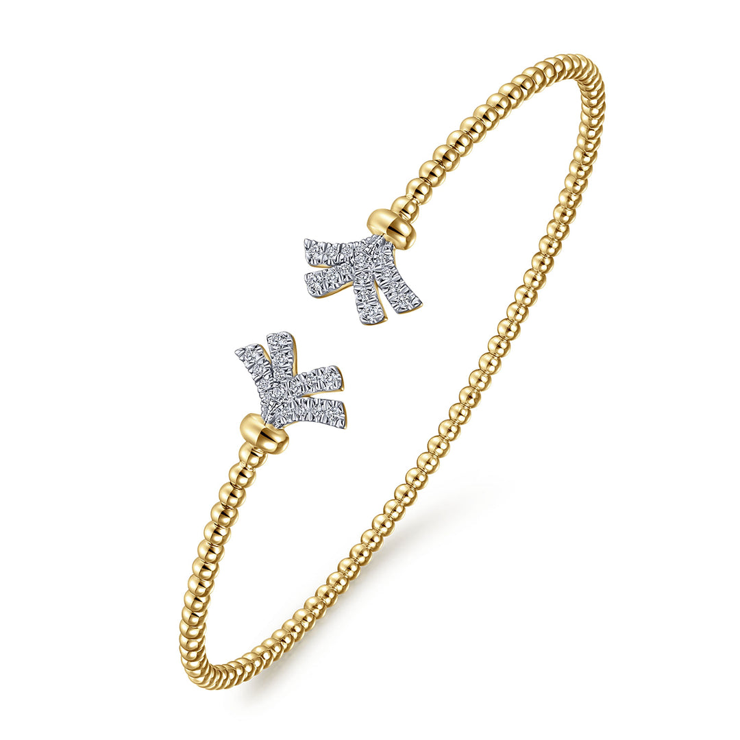 14K Yellow And White Gold Gabriel & Co. 0.20 CTW Diamond Bracelet