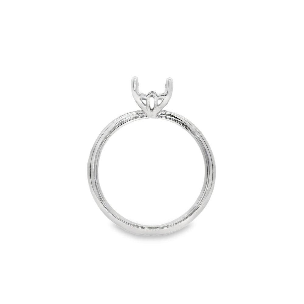 Women's 14K White Gold Solitaire Ring Mount 420-00129