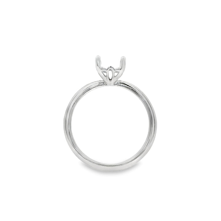 Women's 14K White Gold Solitaire Ring Mount 420-00129