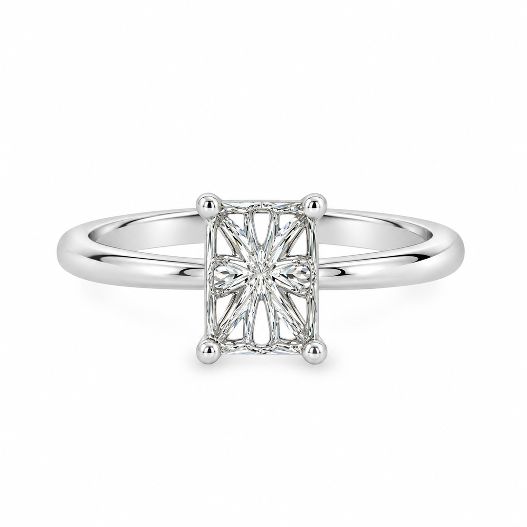 Women's 14K White Gold Solitaire Ring Mount 420-00129