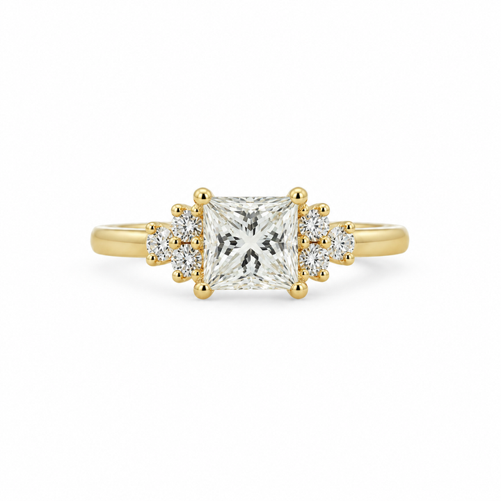 14K Yellow Gold 0.18 CTW Diamond Semi-Mount Engagement Ring