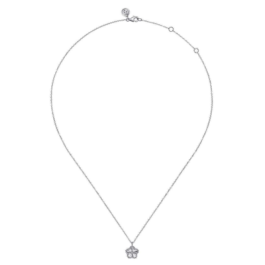 Sterling Silver Gabriel & Co Diamond Pendant Bujukan