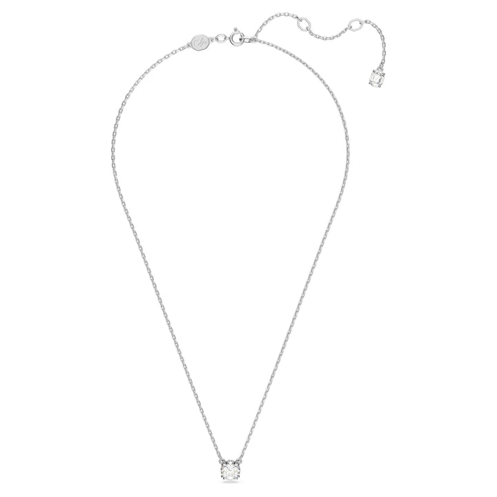 Swarovski Stilla Rhodium Plated Necklace With Clear Zirconia's 5636706