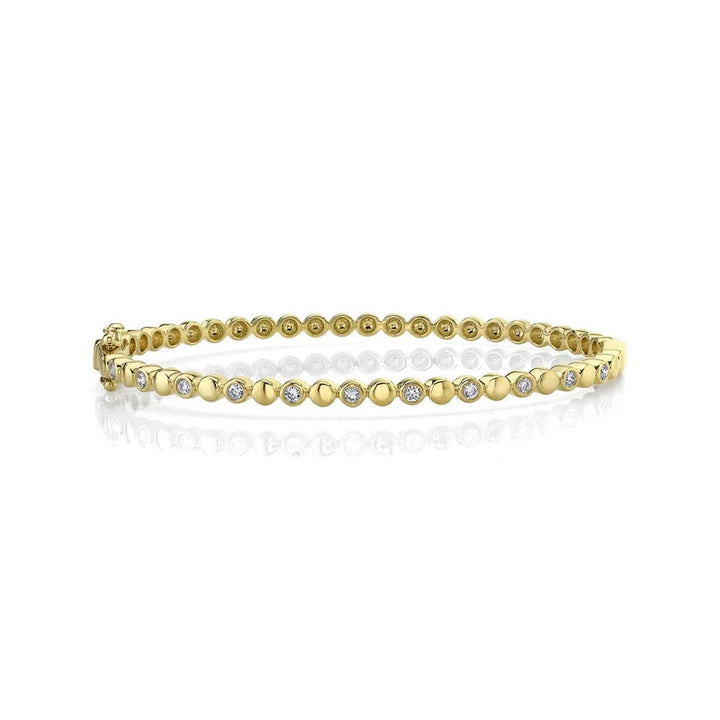 14K Yellow Gold Shy Creation 0.37 CTW Diamond Bracelet