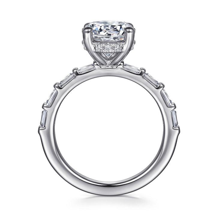 14K White Gold 0.64 CTW Diamond Semi-Mount Engagement Ring