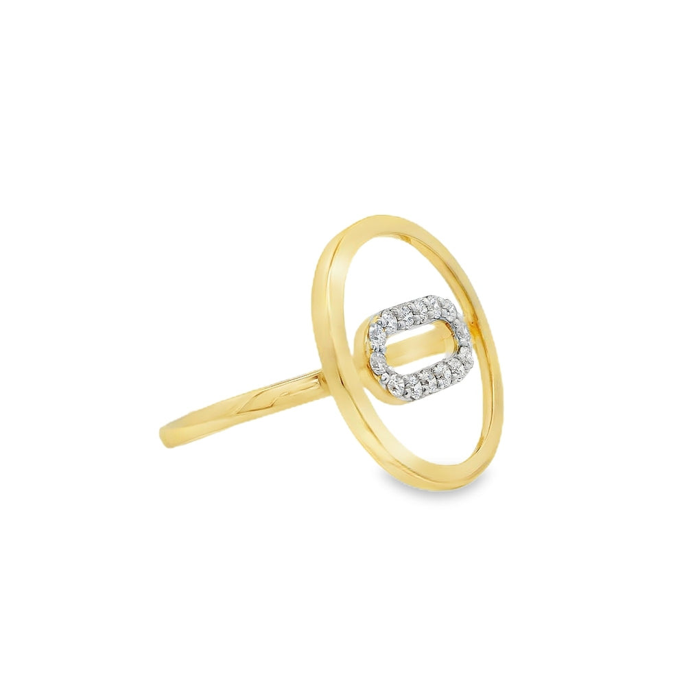 14K Yellow And White Gold Ralf Mezger 0.21 CTW Diamond Woman's Ring