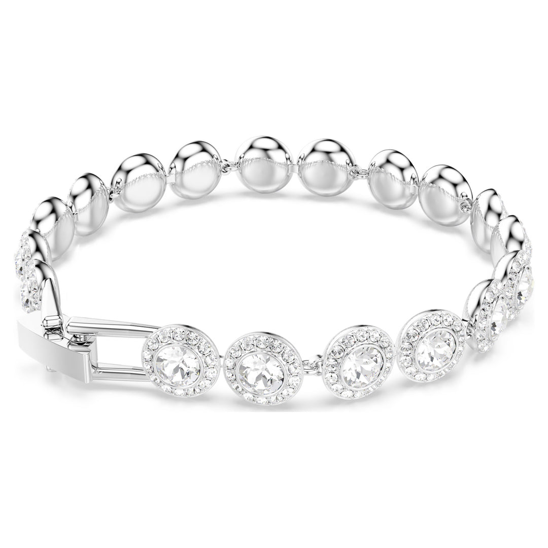 Swarovski Una Angelic Rhodium Plated Bracelet With Clear Crystals 5682279